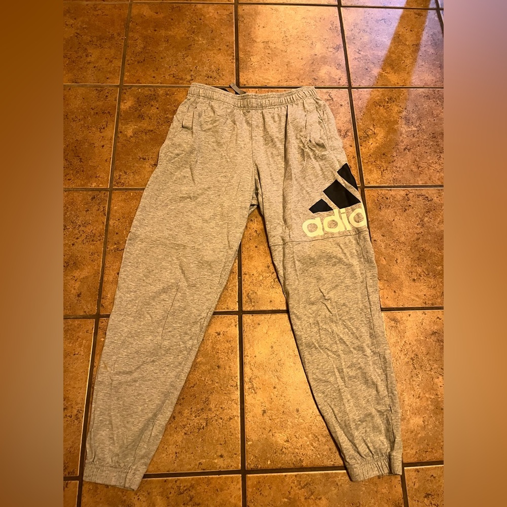 Grey Adidas joggers